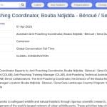 Assistant Coordinateur Anti-Braconnage – Complexe Bouba Ndjidda