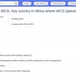 Pilote de Conservation – Afrique