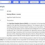 Infirmier(ère) diplômé(e) d&rsquo;État – Hôpital Aga Khan Kisumu