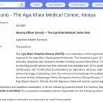 Infirmier(ère) en intérim – Centre Médical Aga Khan