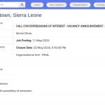 Senior Driver – Freetown, Sierra Leone