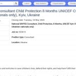 Consultant national en santé mentale et soutien psychosocial – Protection de l&rsquo;enfance
