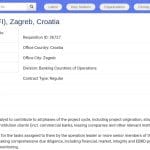 Analyste Secteur Bancaire – EBRD Zagreb