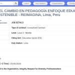 Conseiller Pédagogique en Éducation au Développement Durable