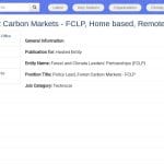 Responsable Politique des Marchés Carbone Forestiers