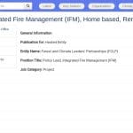 Responsable Politique – Gestion Intégrée des Feux (IFM)