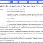 Chef de la section diffusion et conférences