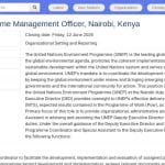 Chargé de programme associé – Environnement (Nairobi)