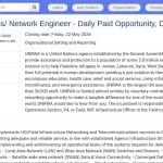 Ingénieur Réseaux et Télécommunications – UNRWA Damas