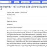 Stage technique et communication – Finance durable (UNEP FI)