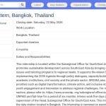 Stagiaire en Affaires Économiques – ONU ESCAP, Bangkok