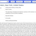 Stagiaire en Information Publique – Nations Unies