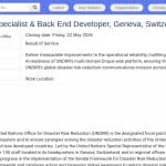 Spécialiste Technique Drupal & Développeur Back End (UNDRR)