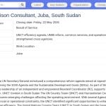 Consultant en Opérations et Liaison – Juba, Soudan du Sud