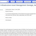 Consultant National en Gestion d&rsquo;Actifs d&rsquo;Infrastructure – Sénégal