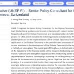 Senior Policy Consultant – Chilean Taxonomy Implementation
