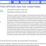 Chargé(e) de l&rsquo;information publique – Nations Unies