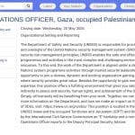 Responsable des Opérations Logistiques – Gaza (Territoire Palestinien Occupé)