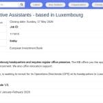 Assistant(e) Administratif(ve) Senior – Luxembourg