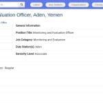 Chargé·e de Suivi et Évaluation – Yémen