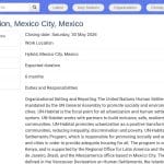 Stagiaire en Administration – ONU-Habitat, Mexico