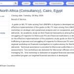 Consultant AML – Lutte contre le blanchiment en Afrique du Nord