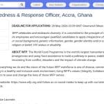 Responsable Préparation et Réponse aux Urgences – Accra