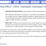 Responsable Budget et Programmes – Pakistan