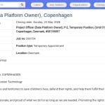 Project Officer – Data Platform Owner (Temporary)