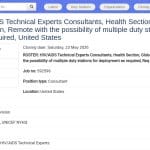 Expert·e Technique VIH/SIDA – Roster Consultant·e