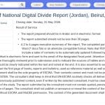 Consultant·e pour le Rapport National sur la Fracture Numérique (Jordanie)