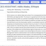 Assistant RH – Commission économique pour l&rsquo;Afrique
