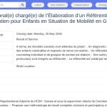 Consultant(e) National(e) – Référentiel Counseling Enfants Mobilité