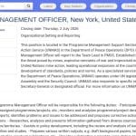 Chargé de gestion de programmes – Action antimines (New York)