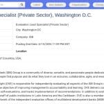 Lead Evaluation Specialist – Secteur Privé (Washington D.C.)