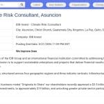 Consultant en Risques Climatiques – IDB Invest