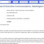 Senior Advisor / Head of Executive Communications