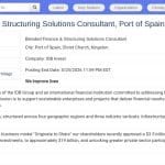 Consultant en Finance Mixte et Structuration – Caraïbes