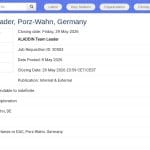 Team Leader Cargo Return Service – ALADDIN