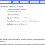 Nuclear Safety Officer – IAEA Vienna