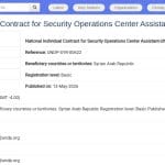 Assistant au Centre des Opérations de Sécurité – UNDSS Syrie