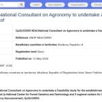 Consultant national en agronomie – Étude de faisabilité