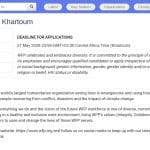 Assistant Logistique – Programme Alimentaire Mondial (Khartoum)