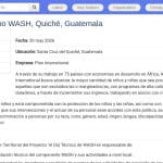 Technicien·ne de terrain WASH – Quiché, Guatemala