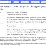 Chargé de Gestion de Programme (Douanes) – Bissau
