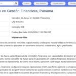 Consultor en Apoyo a la Gestión Financiera – Panamá