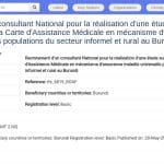 Consultant National – Étude Assurance Maladie Universelle Burundi