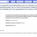 Expert international pour étude de faisabilité assurance maladie au Burundi