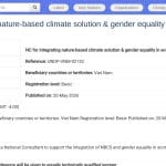 Consultant·e National·e : Intégration des solutions climatiques fondées sur la nature et de l&rsquo;égalité des genres dans l&rsquo;écotourisme au Vietnam