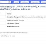 Spécialiste en Communication Rédacteur/Éditeur Anglais